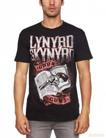 Lynard Skynard: God And Guns, Black (S) [T-SHIRT]