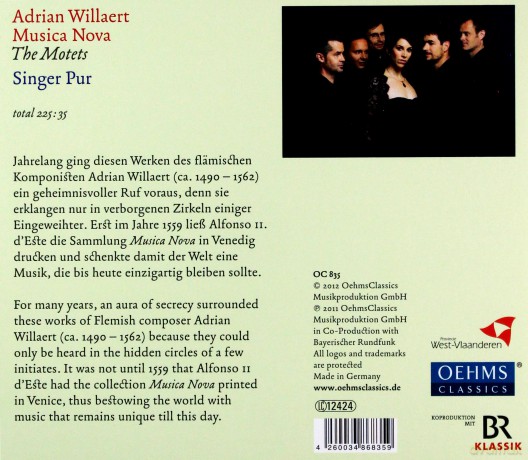 Adrian Willaert: Musica Nova - Die Motetten [3CD]