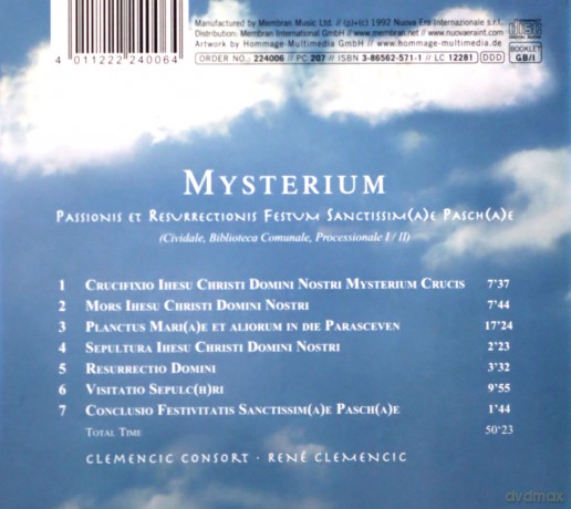 Mysterium - Passio et Resurrectio [CD]