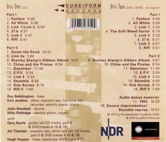 Soft Machine: NDR Jazz Workshop, Hamburg, Germany 17.5.1973 [2CD]