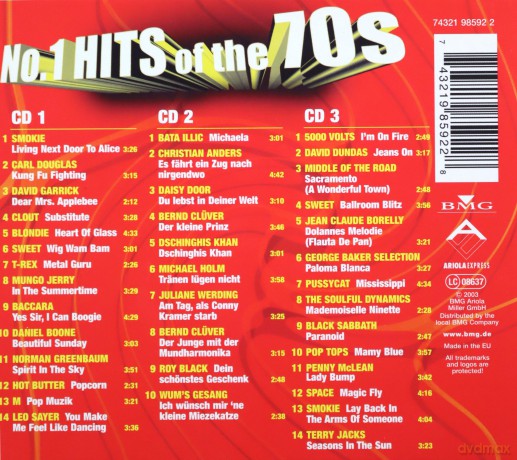 No. 1 Hits Of The 70s [CD]