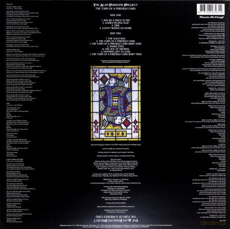 The Alan Parsons Project: The Turn Of A Friendly Card [WINYL]