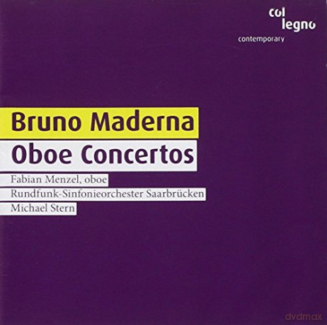 Bruno Maderna: Oboenkonzerte Nr.1-3 [CD]