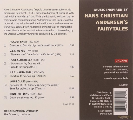 Odense Symphony Orchestra - Hans Christian Andersen's Fairytales [CD]