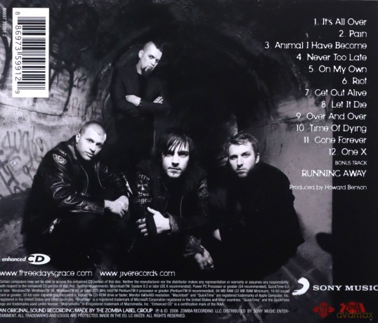 Three Days Grace: One-X [CD]