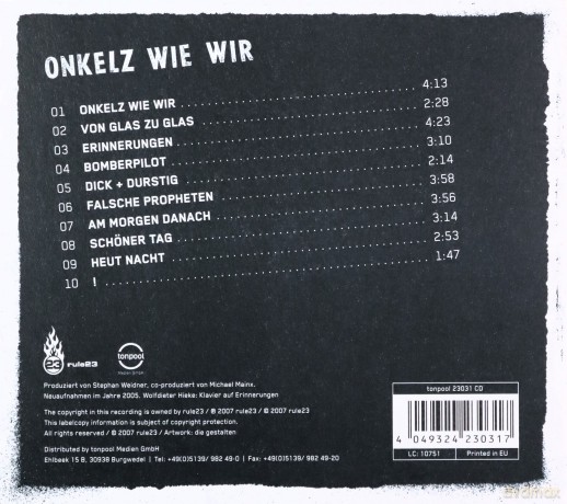 Bohse Onkelz: Onkelz wie wir [CD]