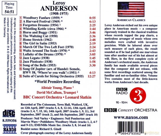 Leroy Anderson: Orchestermusik Vol.2 [CD]