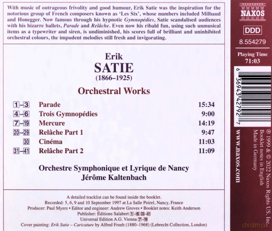 Erik Satie: Orchesterwerke [CD]