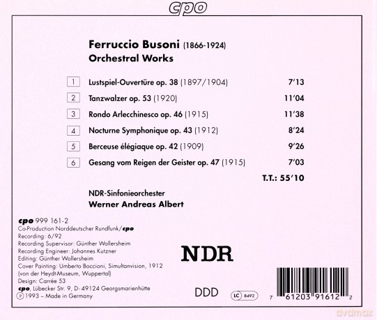 Ferruccio Busoni: Orchesterwerke [CD]
