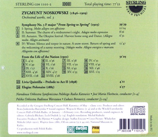 Zygmunt Noskowski: Orchesterwerke Vol.3 [CD]