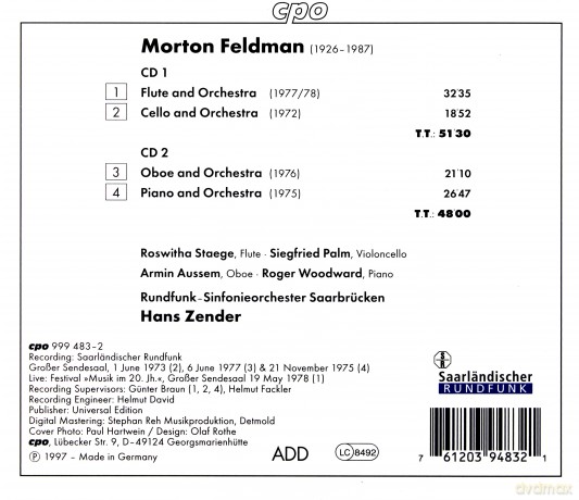 Morton Feldman: Orchestra [2CD]