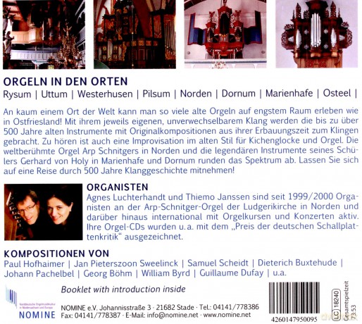 Orgellandschaften Vol.4 - Ostfriesland Teil 1 [CD]
