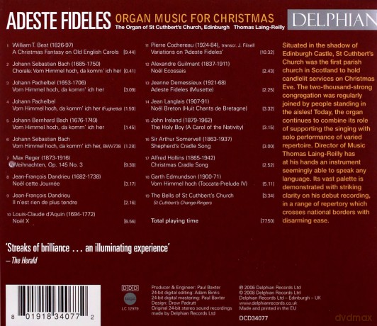 Orgelmusik zur Weihnacht Adeste Fideles [CD]