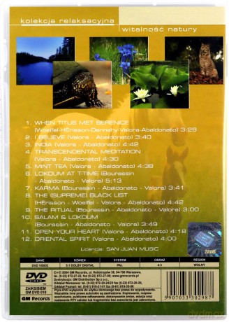 Kolekcja relaksacyjna: Witalność natury [DVD]