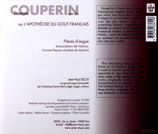 Francois Couperin: Orgelwerke [CD]