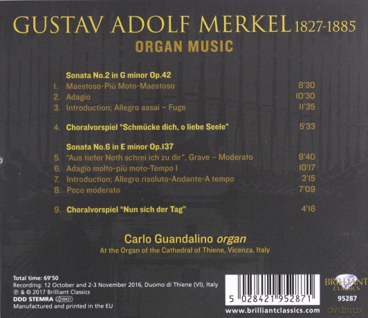 Gustav Merkel: Orgelwerke [CD]