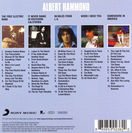 Albert Hammond: Original Album Classics [5CD]