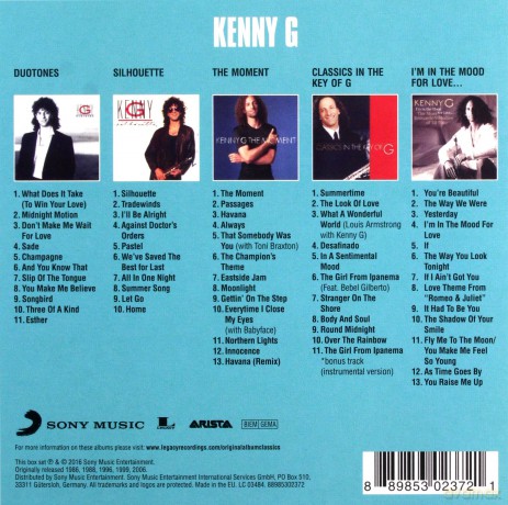 Kenny G: Original Album Classics [5CD]