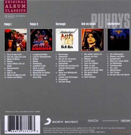 Puhdys: Original Album Classics [5CD]
