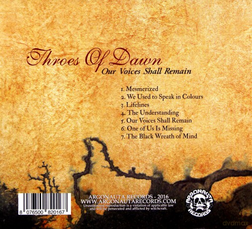 Throes Of Dawn: Our Voices Shall Remain (digipack) [CD]