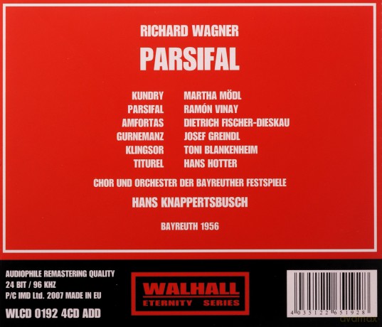 Richard Wagner: Parsifal [4CD]