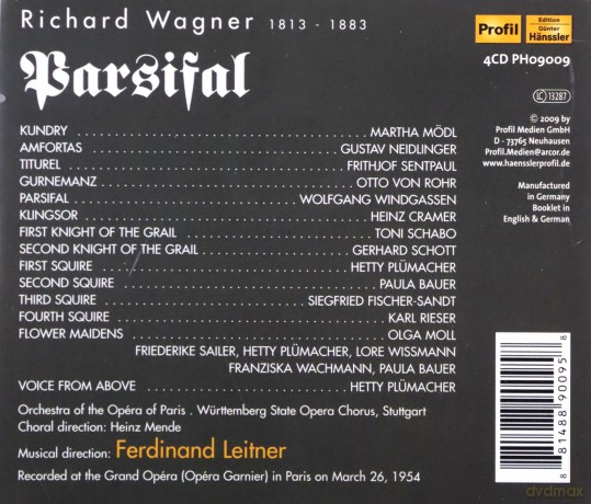 Richard Wagner: Parsifal [4CD]