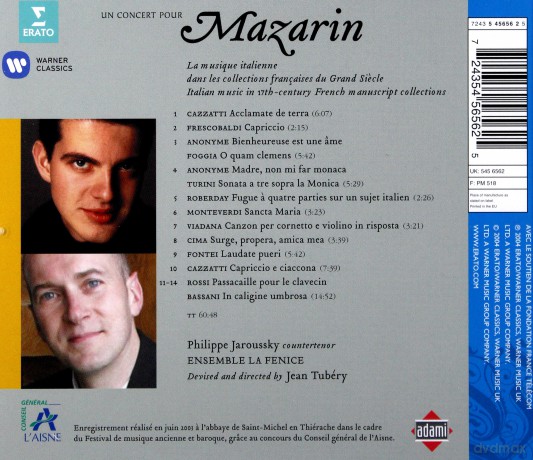 Philippe Jaroussky - Un Concert pour Mazarin [CD]
