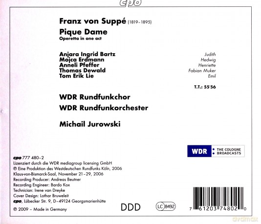 Franz von Suppe: Pique Dame [CD]