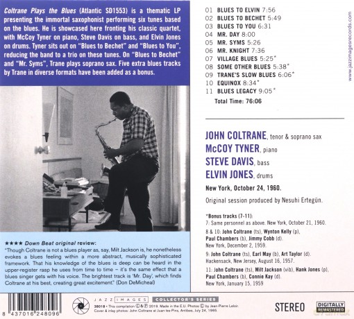 John Coltrane: Plays The Blues (Jean-Pierre Leloir Collection) (Limited) [CD]