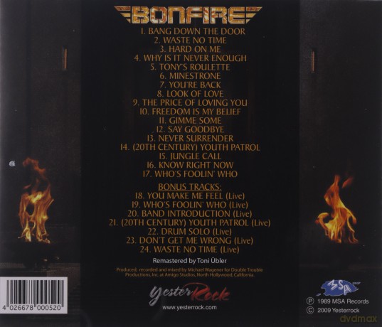Bonfire: Point Blank [CD]