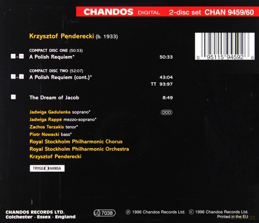Krzysztof Penderecki: Polnisches Requiem [2CD]