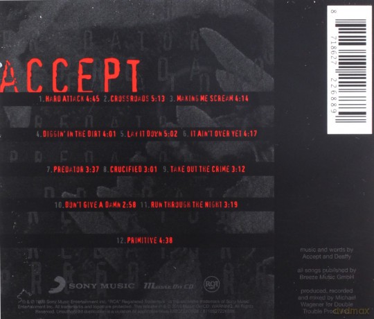Accept: Predator [CD]