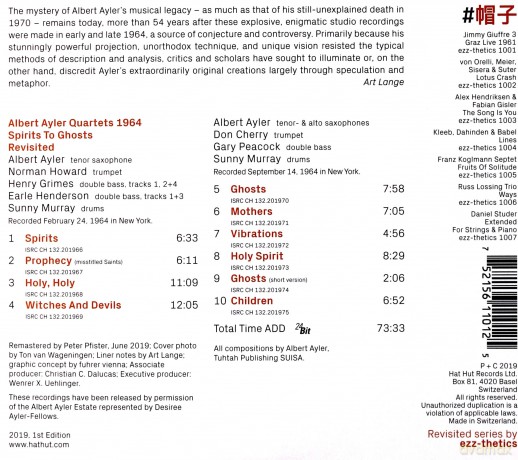 Albert Ayler: Quartets 1964: Spirits To Ghosts Revisited [CD]