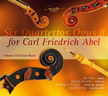 Johann Christian Bach: Quartette op.8 Nr.1-6 fur Oboe, Violine, Viola da gamba, Cello (fur Carl Friedrich Abel) [CD]