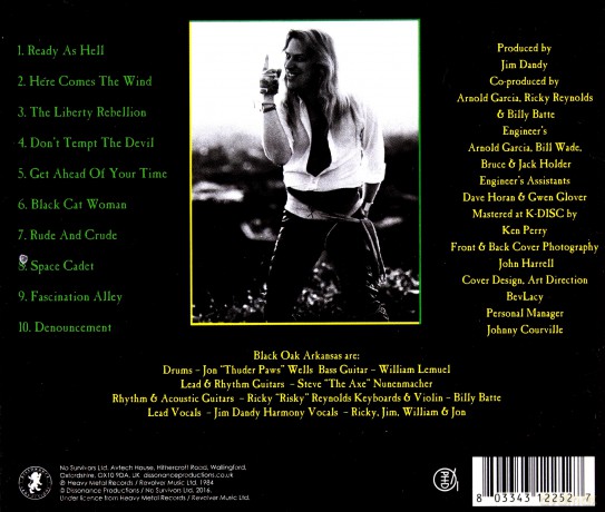 Jim Dandy's Black Oak Arkansas: Ready As Hell [CD]