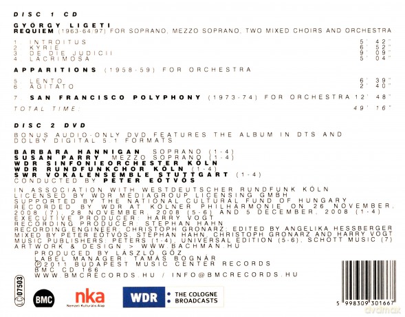 Gyorgy Ligeti: Requiem [CD]