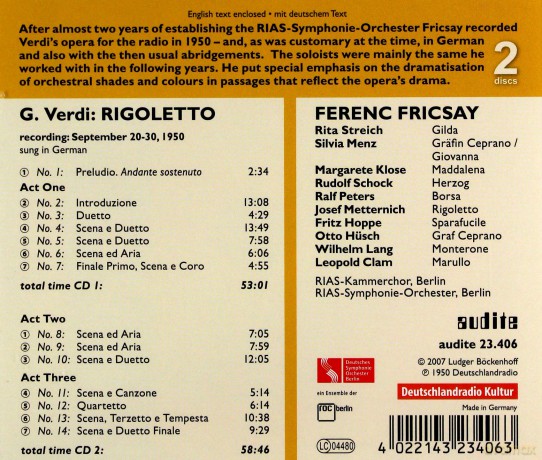 Giuseppe Verdi: Rigoletto (in dt.Spr.) [2CD]