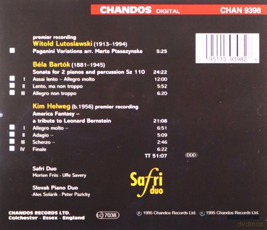 Safri Duo - Works for Percussion [CD]