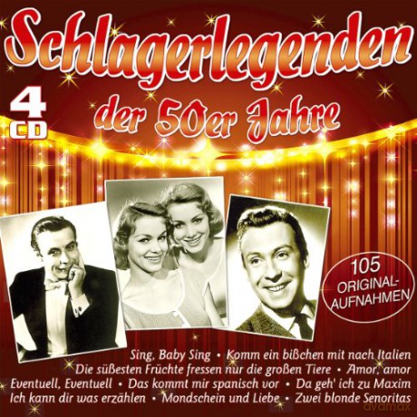 Unterhaltungsmusik/Schlager/Instrumental: Schlagerlegenden der 50er Jahre [4CD]