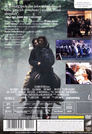 Rycerz króla Artura (polski lektor) [DVD]