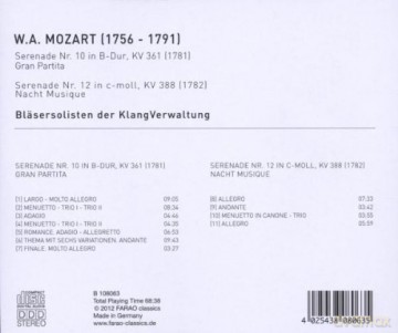 Wolfgang Amadeus Mozart: Serenade Nr.10 Gran Partita [CD]