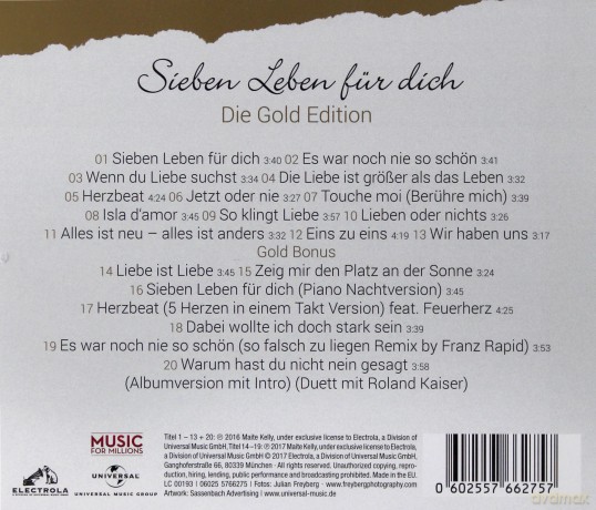 Maite Kelly: Sieben Leben fur dich (Die Gold) [CD]