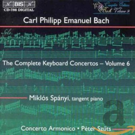 Carl Philipp Emanuel Bach: Sss¤mtliche Cembalokonzerte Vol.6 [CD]