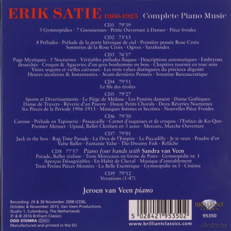 Erik Satie: Sssmtliche Klavierwerke [CD]