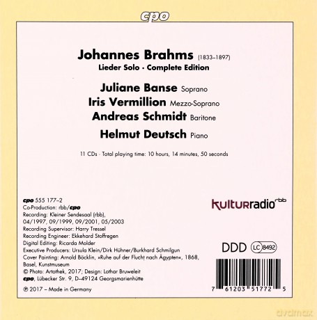 Johannes Brahms: Sssmtliche Lieder [11CD]