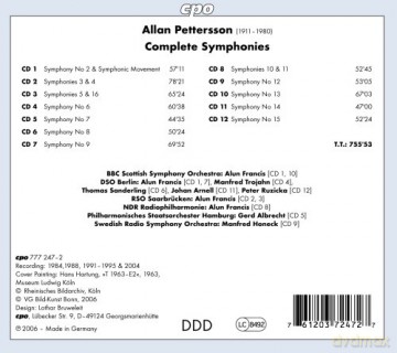 Allan Pettersson: Sssmtliche Symphonien [12CD]