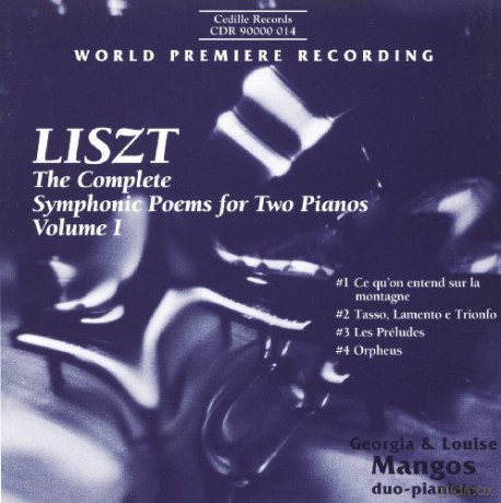 Franz Liszt: Sss¤mtliche Symphonische Dichtungen fur 2 Klaviere Vol.1 [CD]