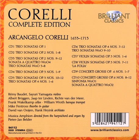 Arcangelo Corelli: Sssmtliche Werke [CD]