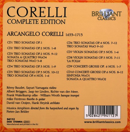 Arcangelo Corelli: Sssmtliche Werke [CD]