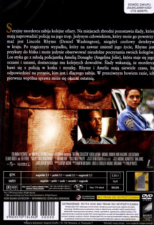 Kolekcjoner kości (polski lektor) [DVD]